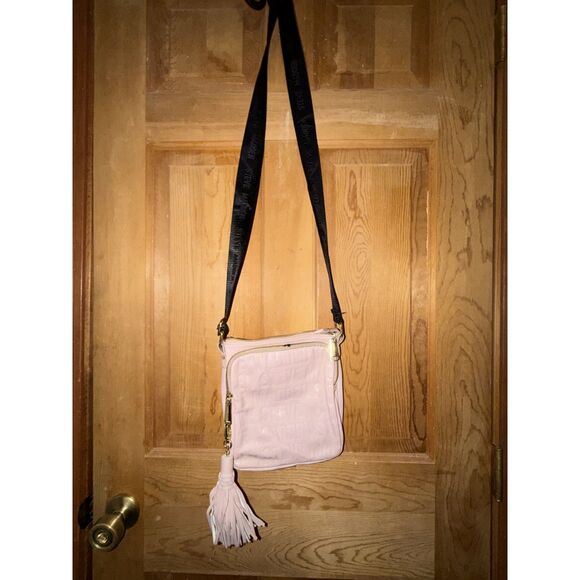Steve Madden Handbags - STEVE MADDEN Pale Pink BGlamm Signature Logo Crossbody Bag